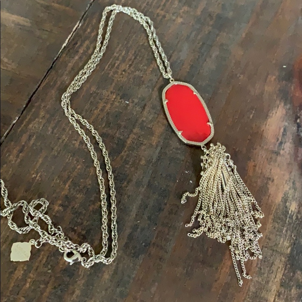 Kendra Scott Rayne Necklace in Bright Red